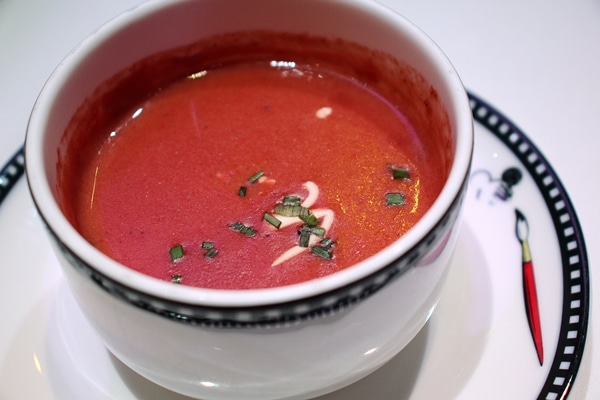 a bowl of tomato soup