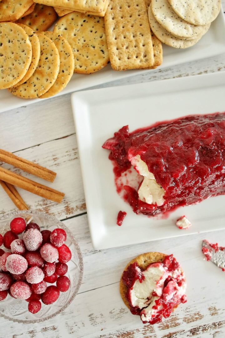 Cranberry Goat Cheese Log Mission Food Adventure