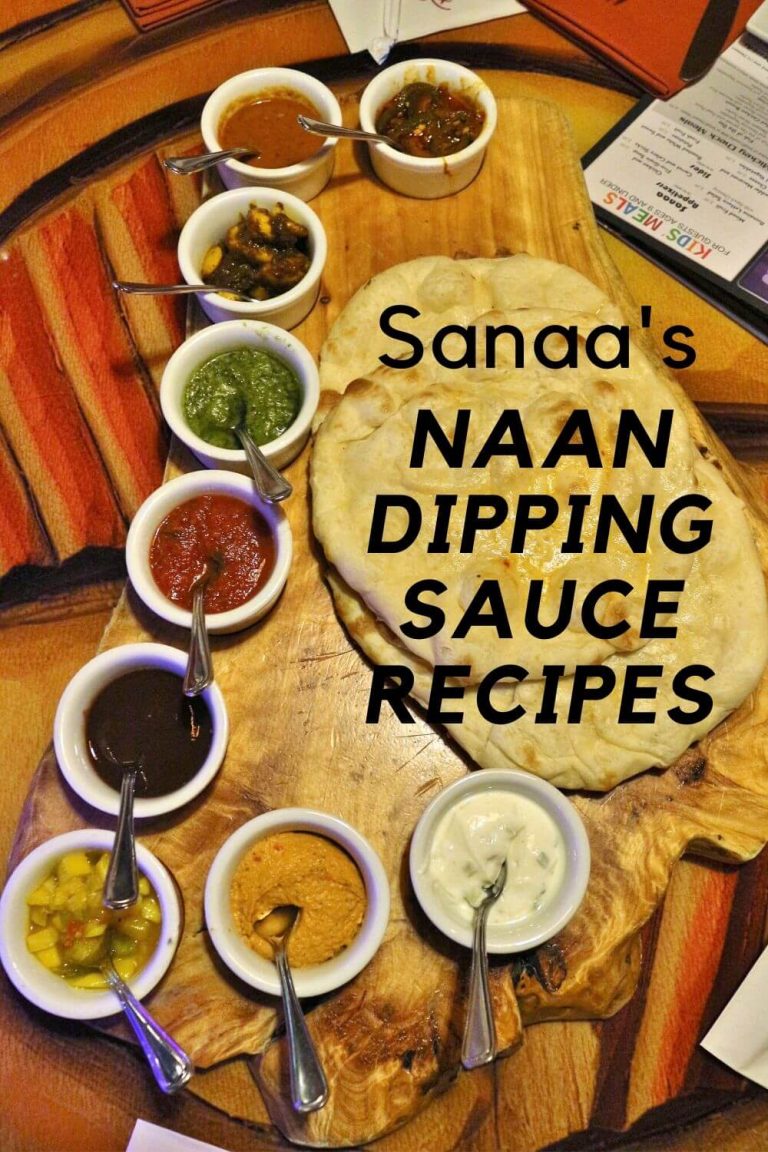 Homemade Naan & Sanaa Dipping Sauces Mission Food