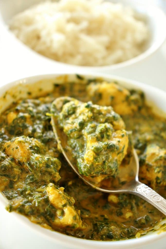 Chicken Saag (Indian Chicken and Spinach Curry) - Mission Food Adventure