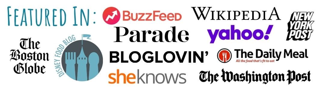 a graphic that says Featured In and shows a variety of brand logos