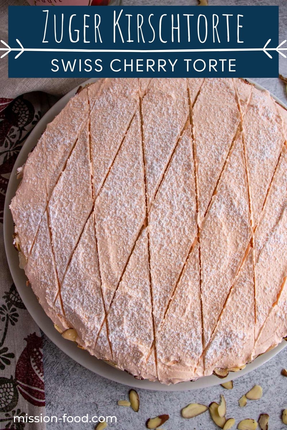 Zuger Kirschtorte (Swiss Cherry Torte from Zug) - Mission Food Adventure