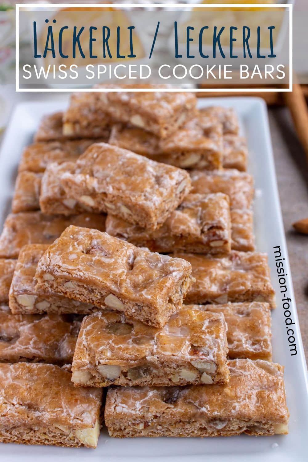 Basler Läckerli / Leckerli (Swiss Spiced Cookie Bars) - Mission Food ... Basler Läckerli / Leckerli (Swiss Spiced Cookie Bars) - Mission Food ...