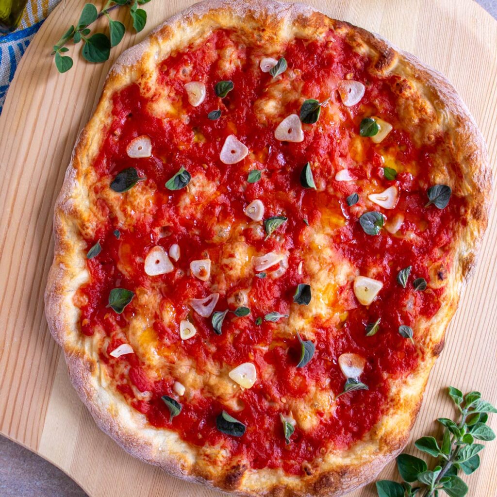 Pizza Marinara (Cheeseless Pizza) Mission Food Adventure