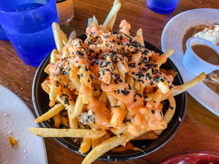 Volcano Fries (Garlic Fries with Sriracha Aioli and Furikake) - Mission ...